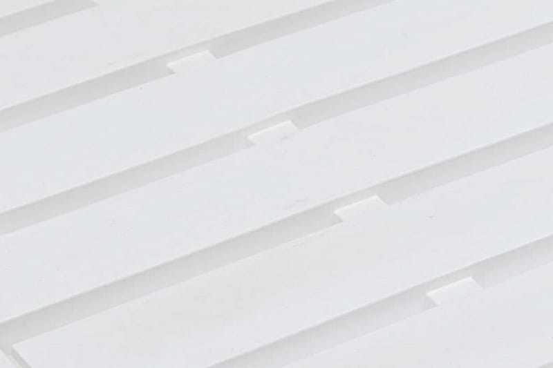 Trädgårdsbord vit 78x55x38 cm plast - Vit - Utemöbler - Trädgårdsbord & Utebord - Matbord ute