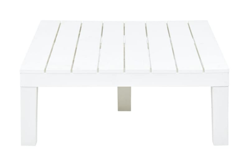 Trädgårdsbord vit 78x78x31 cm plast - Vit - Utemöbler - Trädgårdsbord & Utebord - Matbord ute