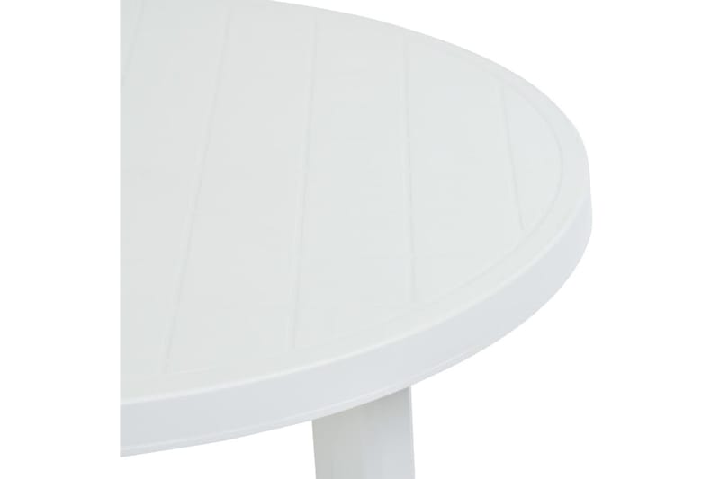 Trädgårdsbord vit 89 cm plast - Vit - Utemöbler - Trädgårdsbord & Utebord - Matbord ute