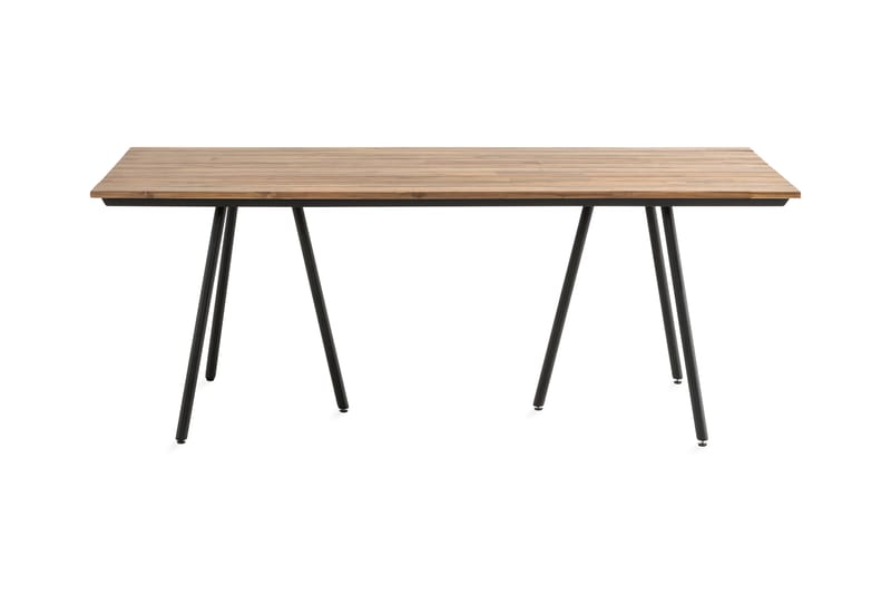 Trio Matbord Utomhus 200x100cm - Akacia/Svart - Utemöbler - Trädgårdsbord & Utebord - Matbord ute
