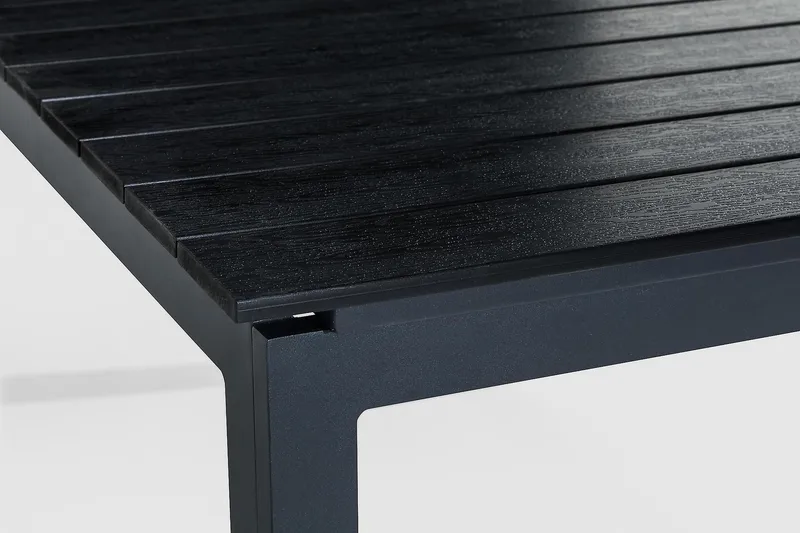 Tunis Förlängningsbart Matbord 160-220x90 cm - Svart - Utemöbler - Trädgårdsbord & Utebord - Matbord ute