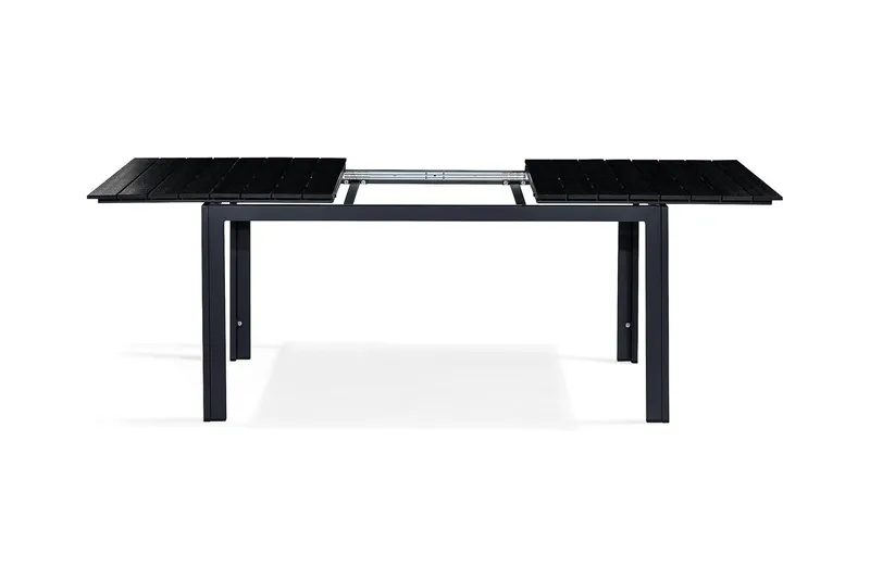 Tunis Förlängningsbart Matbord 160-220x90 cm - Svart - Utemöbler - Trädgårdsbord & Utebord - Matbord ute