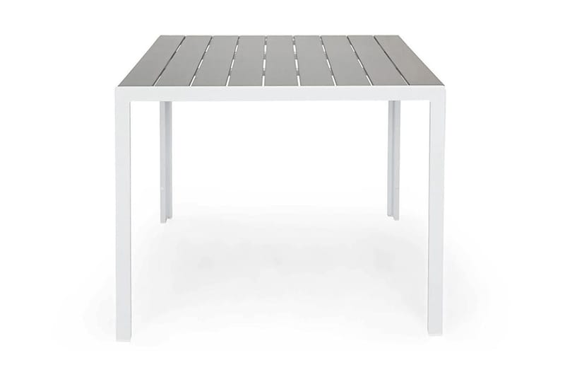 Tunis Utebord 90x90 cm – Litet Matbord Utomhus för Uteplats i Aintwood - Grå / Vit - Utemöbler - Trädgårdsbord & Utebord - Matbord ute