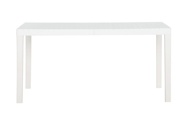 Utebord 150x90x72 cm PP vit - Vit - Utemöbler - Trädgårdsbord & Utebord - Matbord ute