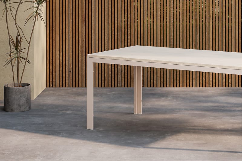 Matbord utomhus Venture Home Break Dining Table 74 X 205 X 90 - Beige / Beige Beige - Utemöbler - Trädgårdsbord & Utebord - Matbord ute