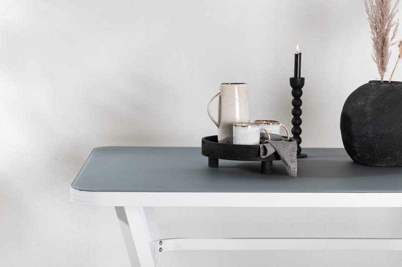 Virya Matbord Utomhus 160 cm - Vit/Grå - Utemöbler - Trädgårdsbord & Utebord - Matbord ute