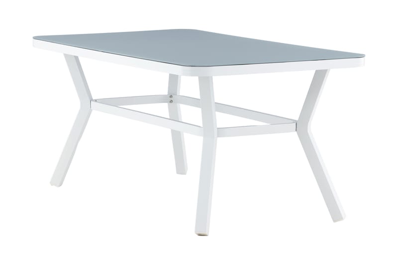 Virya Matbord Utomhus 160 cm - Vit/Grå - Utemöbler - Trädgårdsbord & Utebord - Matbord ute