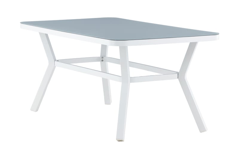 Virya Matbord Utomhus 160 cm - Vit/Grå - Utemöbler - Trädgårdsbord & Utebord - Matbord ute