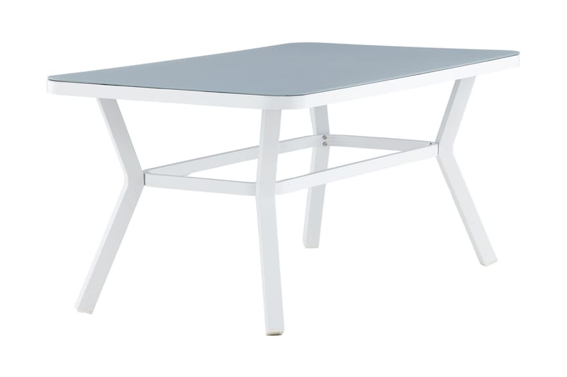 Virya Matbord Utomhus 160 cm - Vit/Grå - Utemöbler - Trädgårdsbord & Utebord - Matbord ute