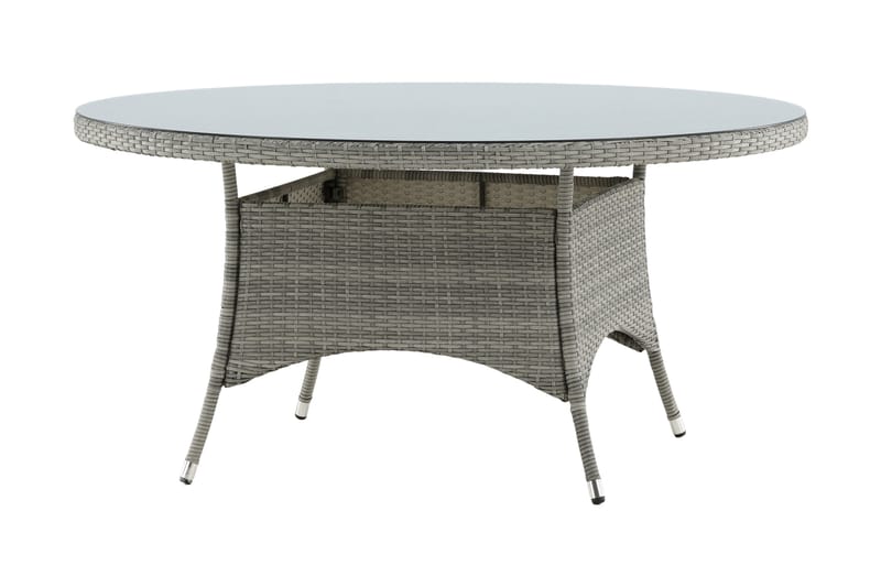 VOLTA Matbord Utomhus 150 Rund Grå - Venture Home - Utemöbler - Trädgårdsbord & Utebord - Matbord ute