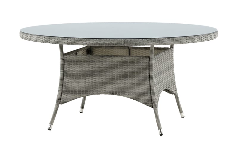VOLTA Matbord Utomhus 150 Rund Grå - Venture Home - Utemöbler - Trädgårdsbord & Utebord - Matbord ute