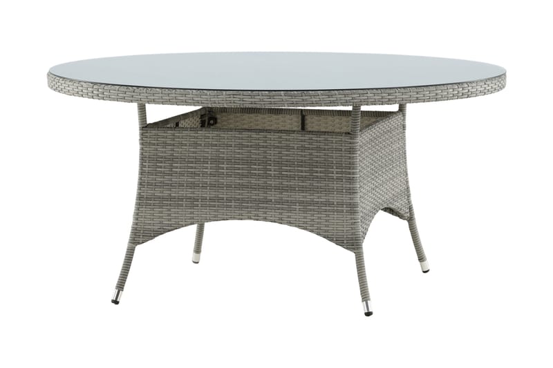 VOLTA Matbord Utomhus 150 Rund Grå - Venture Home - Utemöbler - Trädgårdsbord & Utebord - Matbord ute