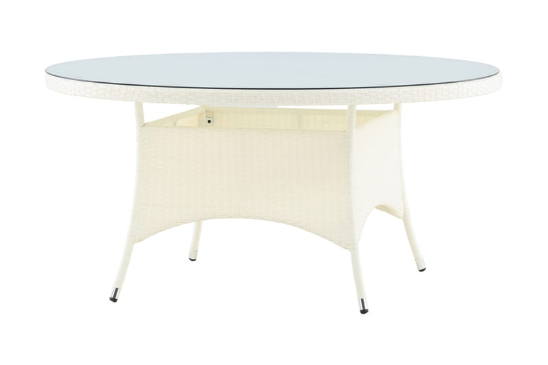 Volta Matbord Utomhus 150 Rund - Vit - Utemöbler - Trädgårdsbord & Utebord - Matbord ute