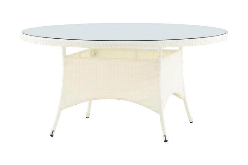 Volta Matbord Utomhus 150 Rund - Vit - Utemöbler - Trädgårdsbord & Utebord - Matbord ute