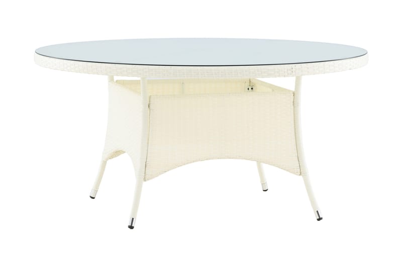 Volta Matbord Utomhus 150 Rund - Vit - Utemöbler - Trädgårdsbord & Utebord - Matbord ute