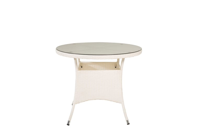Volta Matbord Utomhus 90 Rund - Vit - Utemöbler - Trädgårdsbord & Utebord - Matbord ute