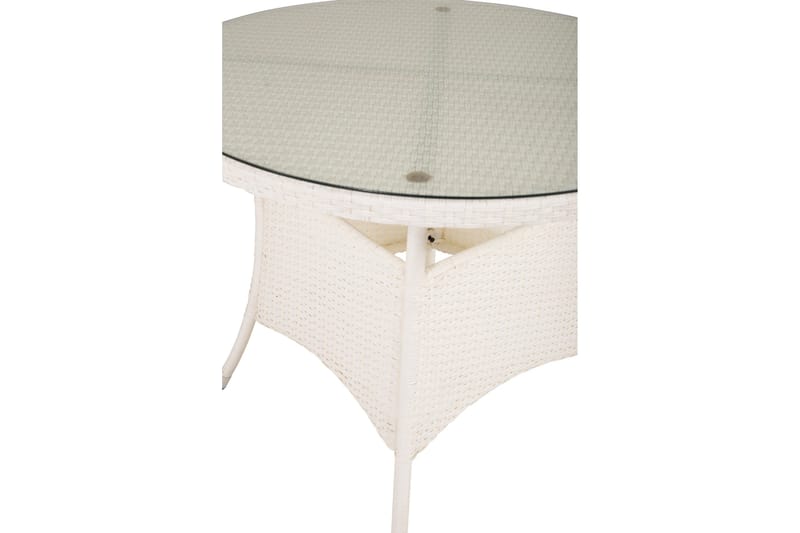 Volta Matbord Utomhus 90 Rund - Vit - Utemöbler - Trädgårdsbord & Utebord - Matbord ute