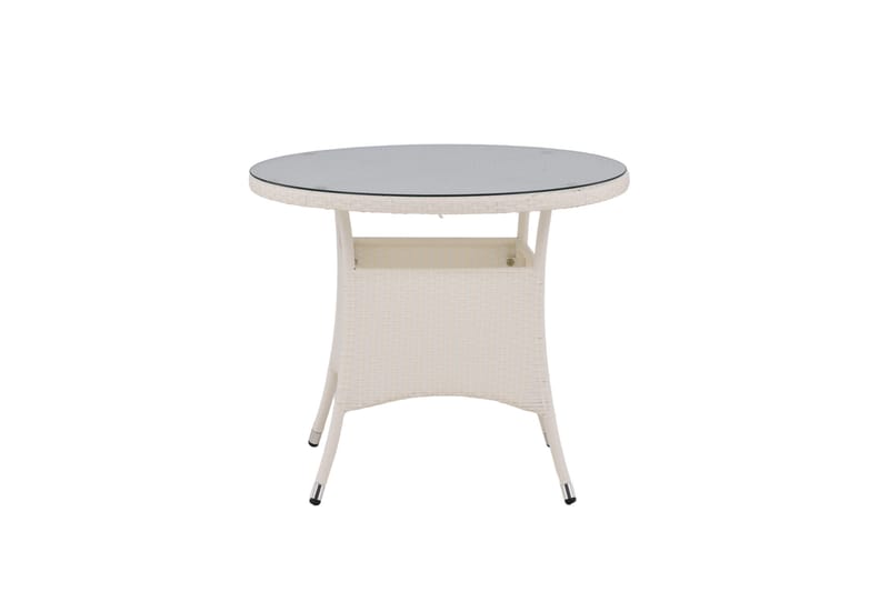 Volta Matbord Utomhus 90 Rund - Vit - Utemöbler - Trädgårdsbord & Utebord - Matbord ute