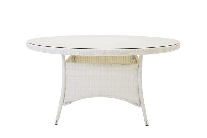 Volta Matbord Utomhus 90 Rund - Vit - Utemöbler - Trädgårdsbord & Utebord - Matbord ute