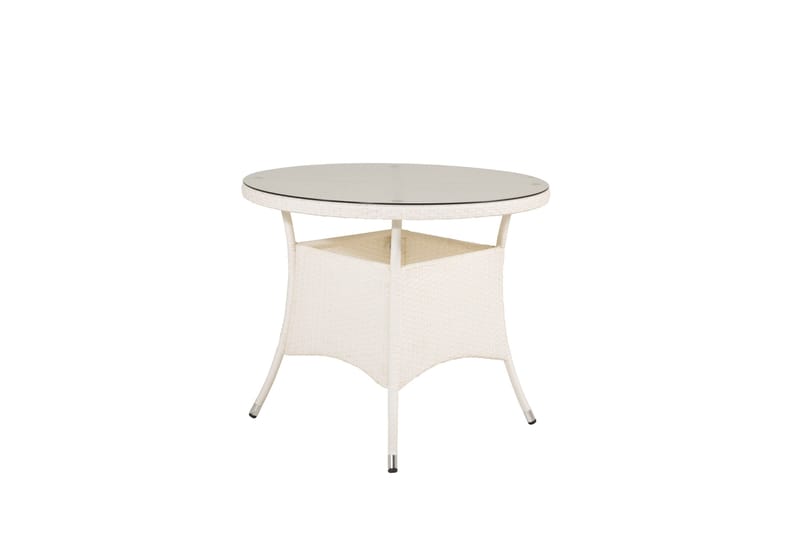 Volta Matbord Utomhus 90 Rund - Vit - Utemöbler - Trädgårdsbord & Utebord - Matbord ute