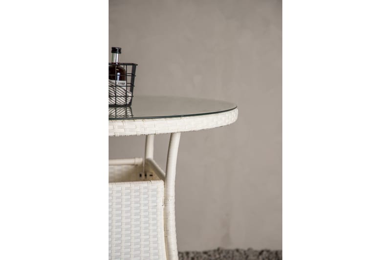 Volta Matbord Utomhus 90 Rund - Vit - Utemöbler - Trädgårdsbord & Utebord - Matbord ute