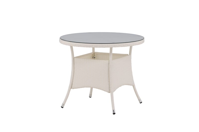 Volta Matbord Utomhus 90 Rund - Vit - Utemöbler - Trädgårdsbord & Utebord - Matbord ute