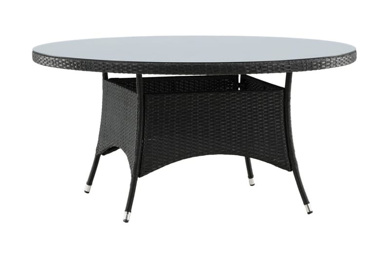 Volta Matbord Utomhus Rund Ø150 cm Svart - Venture Home - Utemöbler - Trädgårdsbord & Utebord - Matbord ute