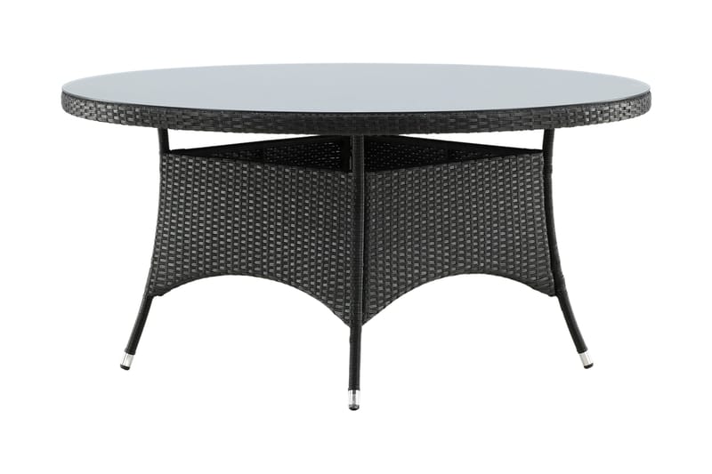 Volta Matbord Utomhus Rund Ø150 cm Svart - Venture Home - Utemöbler - Trädgårdsbord & Utebord - Matbord ute