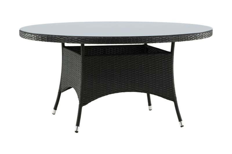 Volta Matbord Utomhus Rund Ø150 cm Svart - Venture Home - Utemöbler - Trädgårdsbord & Utebord - Matbord ute