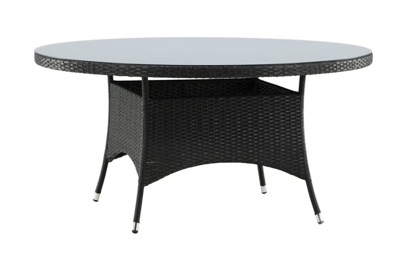 Volta Matbord Utomhus Rund Ø150 cm Svart - Venture Home - Utemöbler - Trädgårdsbord & Utebord - Matbord ute