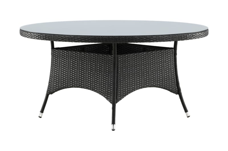 Volta Matbord Utomhus Rund Ø150 cm Svart - Venture Home - Utemöbler - Trädgårdsbord & Utebord - Matbord ute