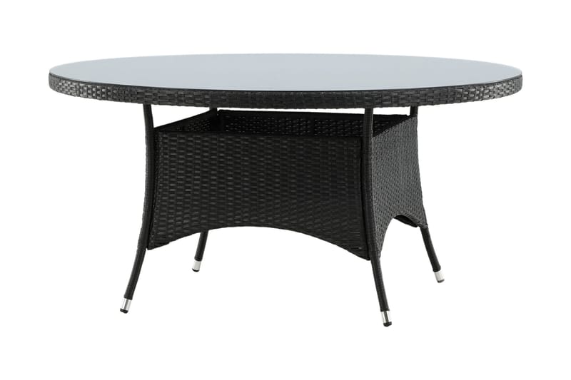 Volta Matbord Utomhus Rund Ø150 cm Svart - Venture Home - Utemöbler - Trädgårdsbord & Utebord - Matbord ute