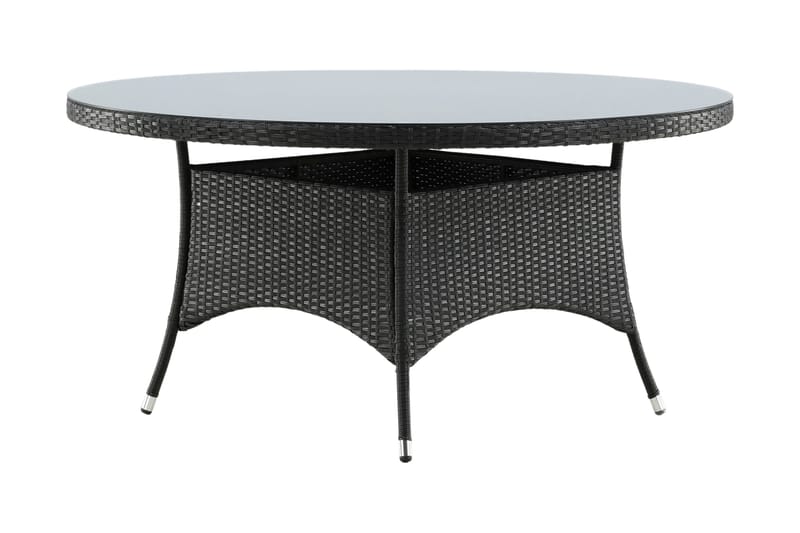 Volta Matbord Utomhus Rund Ø150 cm Svart - Venture Home - Utemöbler - Trädgårdsbord & Utebord - Matbord ute