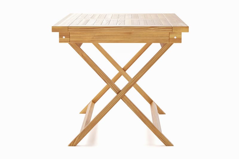 Menorca Litet Rektangulärt Matbord i trä Utomhus 80x120 cm - Trä/Natur - Utemöbler - Trädgårdsbord & Utebord - Matbord ute