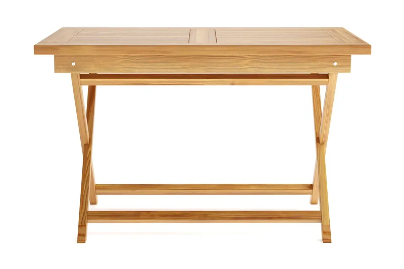 Menorca Litet Rektangulärt Matbord i trä Utomhus 80x120 cm - Trä/Natur - Utemöbler - Trädgårdsbord & Utebord - Matbord ute