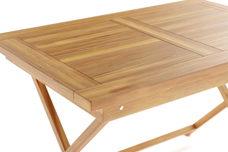 Menorca Litet Rektangulärt Matbord i trä Utomhus 80x120 cm - Trä/Natur - Utemöbler - Trädgårdsbord & Utebord - Matbord ute