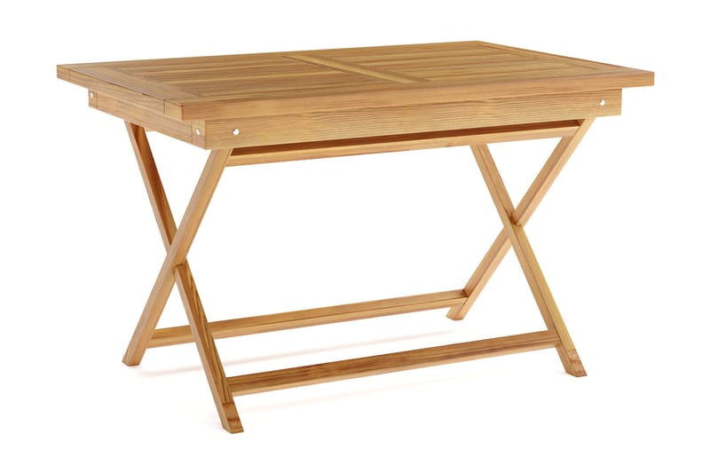 Menorca Litet Rektangulärt Matbord i trä Utomhus 80x120 cm - Trä/Natur - Utemöbler - Trädgårdsbord & Utebord - Matbord ute