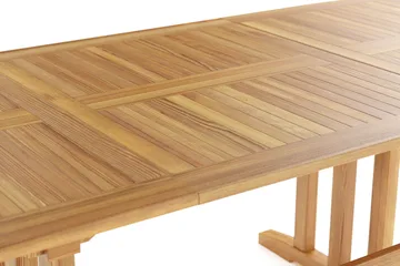 Menorca Stort Ovalt Förlängningbart Matbord i trä Utomhus 100x180 cm - Teak / Natur - Utemöbler - Trädgårdsbord & Utebord - Matbord ute