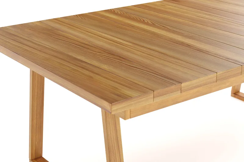 Menorca Stort Rektangulärt Matbord i trä Utomhus 100x180 cm - Teak / Natur - Utemöbler - Trädgårdsbord & Utebord - Matbord ute