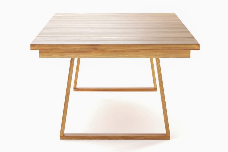 Menorca Stort Rektangulärt Matbord i trä Utomhus 100x180 cm - Trä/Natur - Utemöbler - Trädgårdsbord & Utebord - Matbord ute