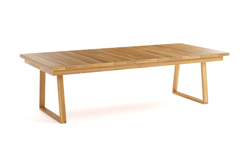 Menorca Stort Rektangulärt Matbord i trä Utomhus 100x240 cm - Trä/Natur - Utemöbler - Trädgårdsbord & Utebord - Matbord ute