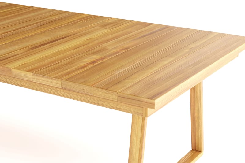 Menorca Stort Rektangulärt Matbord i trä Utomhus 100x240 cm - Trä/Natur - Utemöbler - Trädgårdsbord & Utebord - Matbord ute