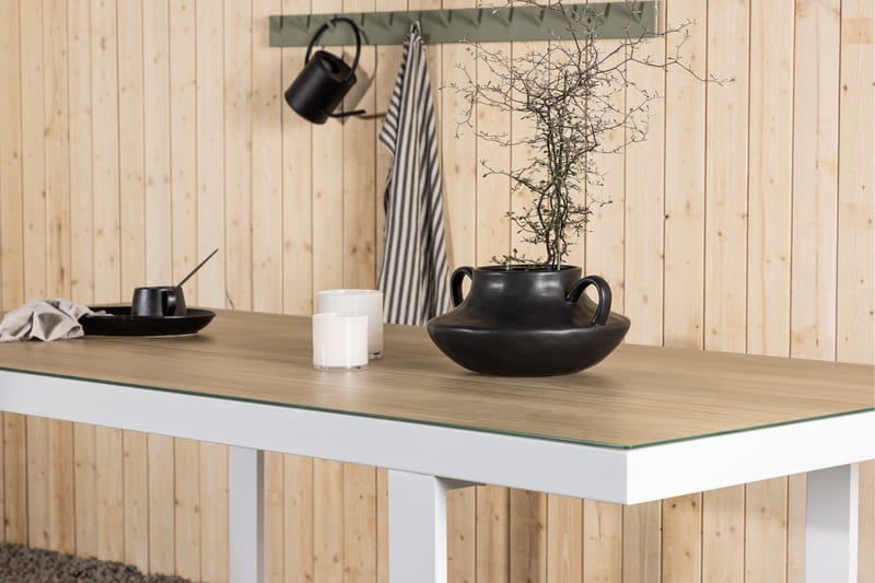 Merlo Matbord Utomhus 90x200 cm - Vit - Utemöbler - Trädgårdsbord & Utebord - Matbord ute