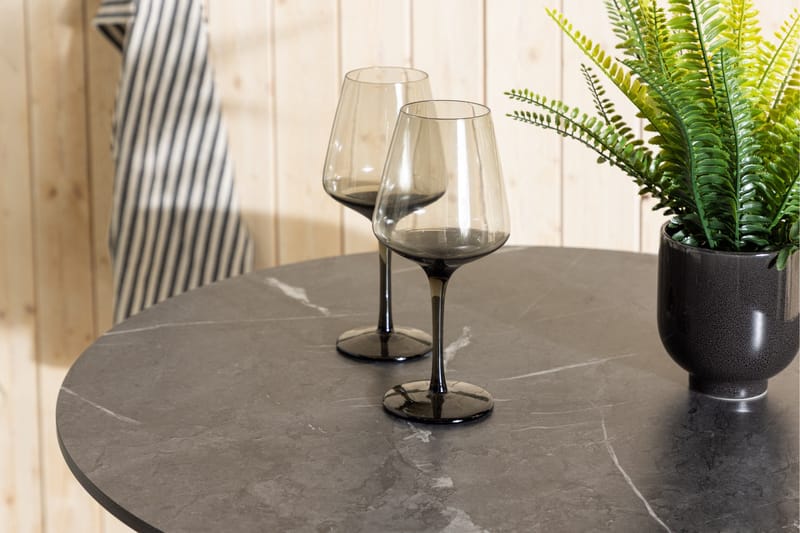 Milano Barbord Utomhus 4-sits Rund - Vit - Utemöbler - Trädgårdsbord & Utebord - Barbord utomhus