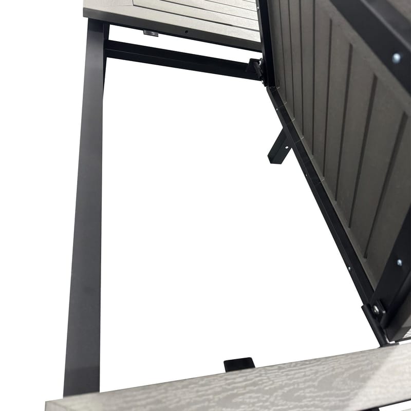 Monaco förlängningsbart bord utomhus 150-250x90 cm - Svart/Grå - Utemöbler - Trädgårdsbord & Utebord - Matbord ute