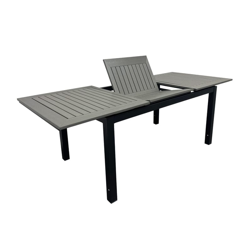 Monaco förlängningsbart bord utomhus 150-250x90 cm - Svart/Grå - Utemöbler - Trädgårdsbord & Utebord - Matbord ute