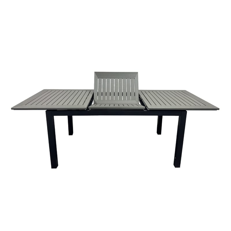 Monaco förlängningsbart bord utomhus 150-250x90 cm - Svart/Grå - Utem öbler - Trädgårdsbord & Utebord - Matbord ute