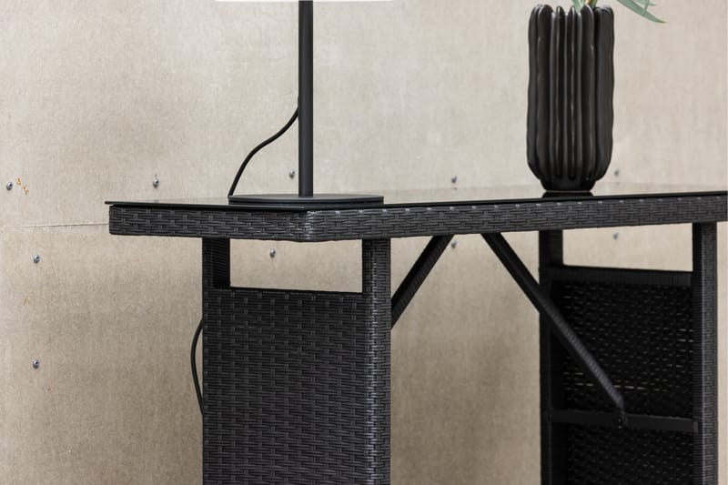 Padova Sidobord Utomhus 40x120 cm - Svart - Utemöbler - Trädgårdsbord & Utebord - Sidobord utomhus