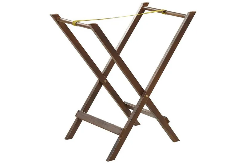 Paolo Hopfällbart Sidobord BrickUtebord och Avlastningsbord Utomhus 68 cm Trä - Mörkbrun - Utemöbler - Trädgårdsbord & Utebord - Sidobord utomhus