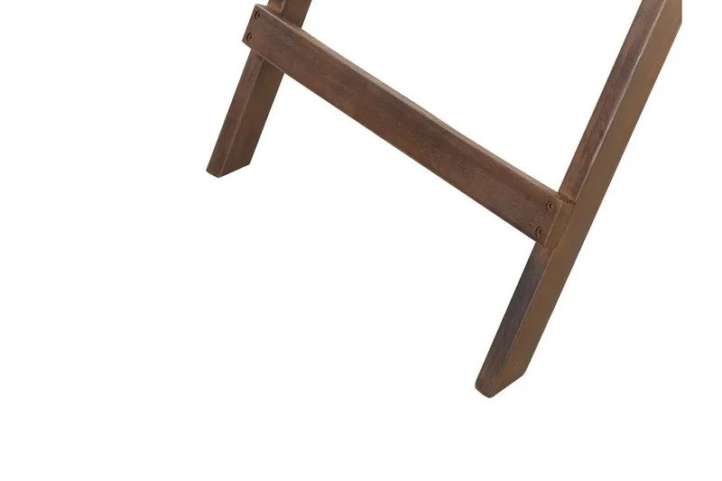 Paolo Hopfällbart Sidobord BrickUtebord och Avlastningsbord Utomhus 68 cm Trä - Mörkbrun - Utemöbler - Trädgårdsbord & Utebord - Sidobord utomhus